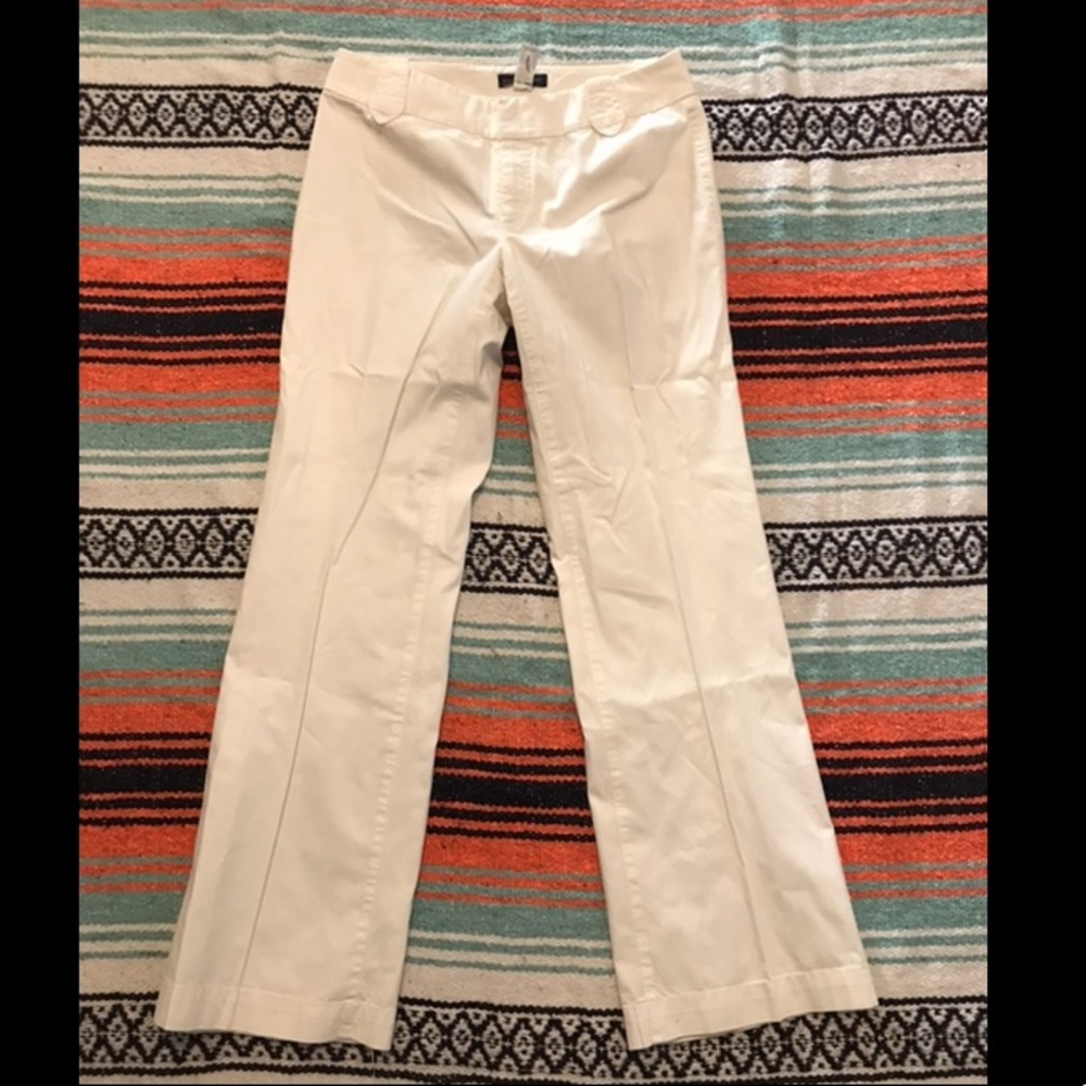 White slacks*wide leg🖤